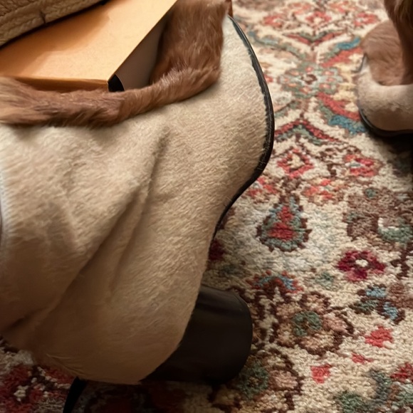 FENDI Ankle Boots worn 5 times . Very stylish and comfy . Camel hair camel. - Picture 8 of 12